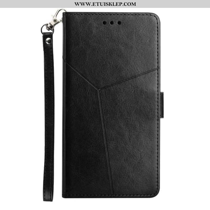 Etui Folio do Sony Xperia 1 IV z Łańcuch Wzór W Paski Y